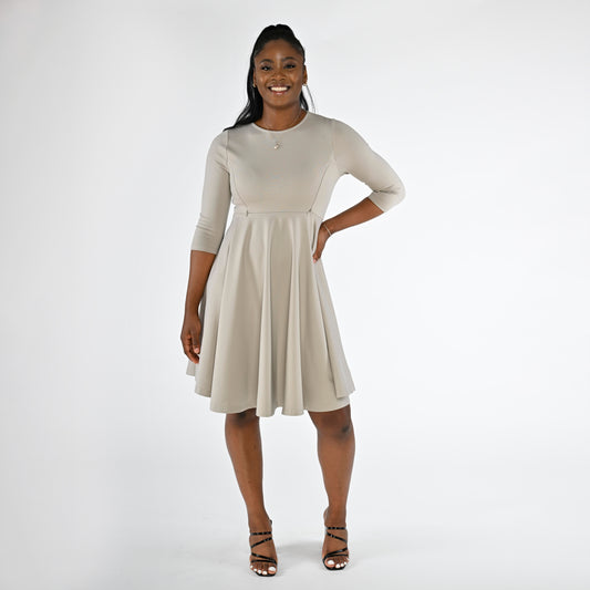 Welmi Dress in Taupe